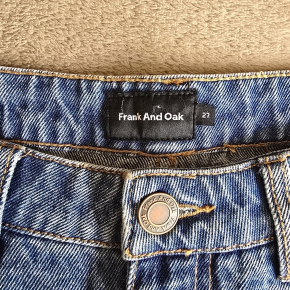 Frank And Oak Stevie Tapered Leg Cropped Jeans Size 27 - Picture 10 of 12